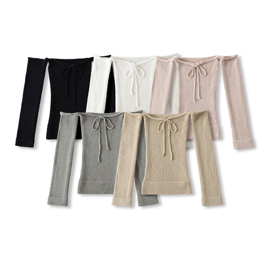 Hanging neck off shoulder top for spicy girls, one shoulder lace up top