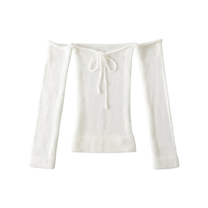 Hanging neck off shoulder top for spicy girls, one shoulder lace up top