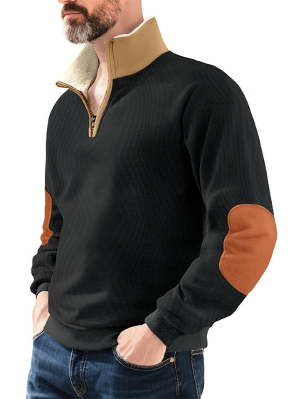 Half zip hoodie for men